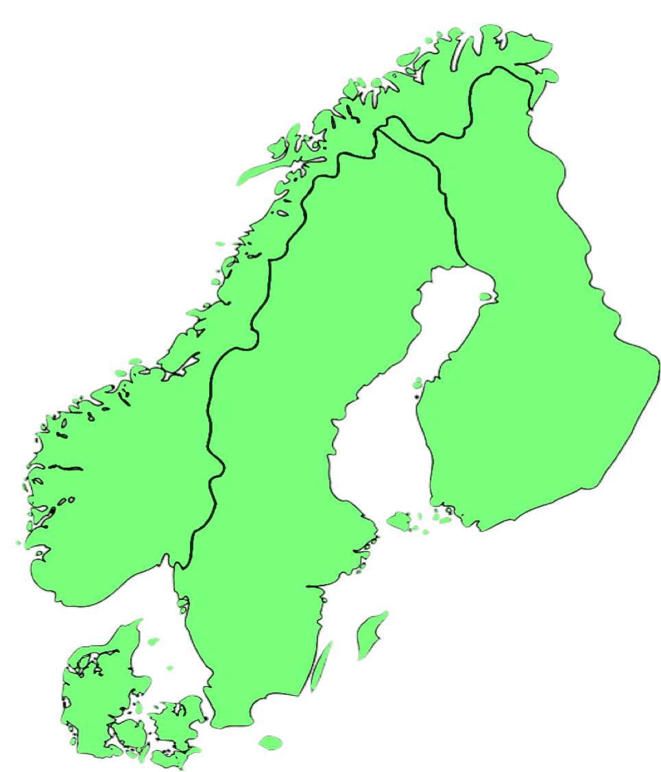 Nordic map